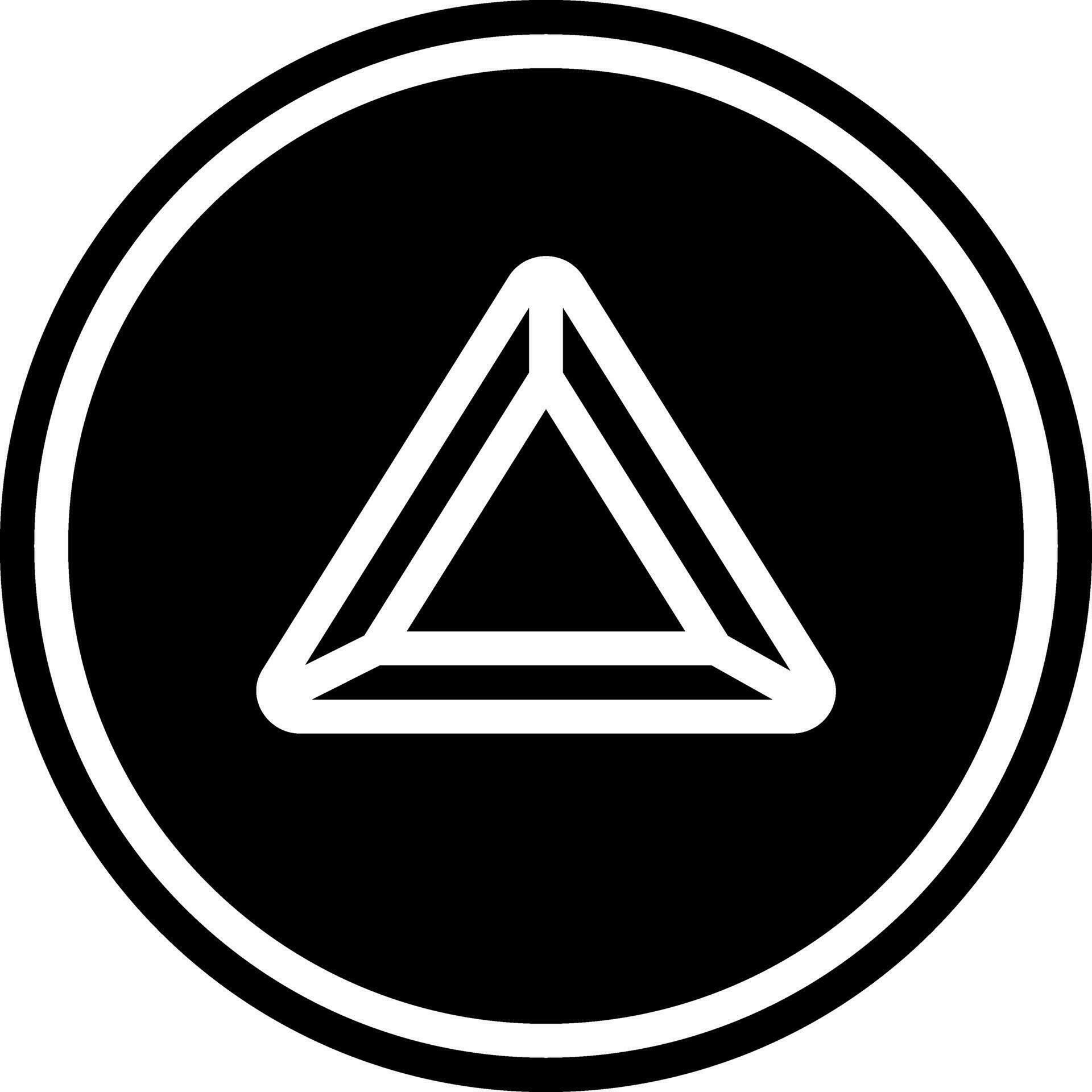 solid icon for triangle 35087983 Vector Art at Vecteezy