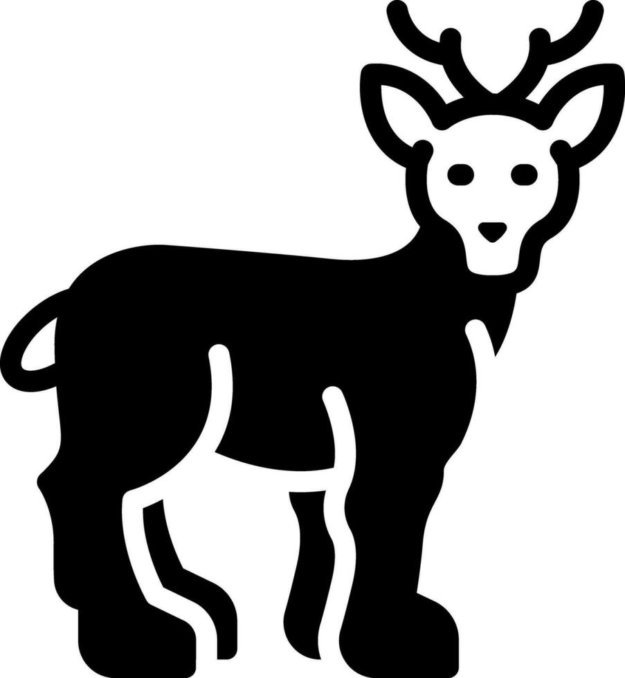 solid icon for doe vector