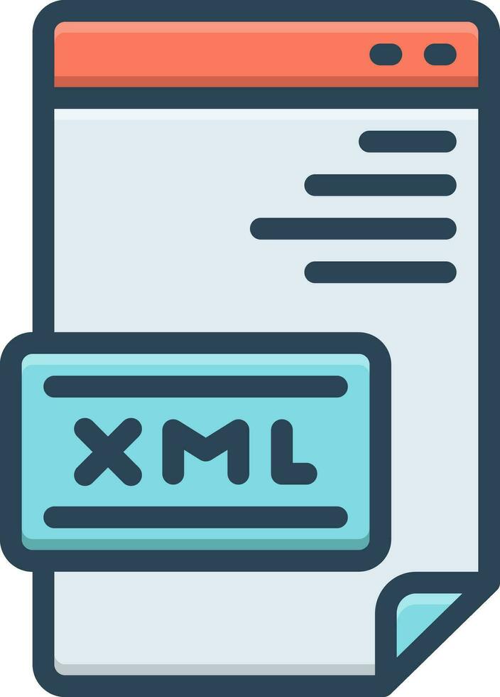 color icon for xml vector