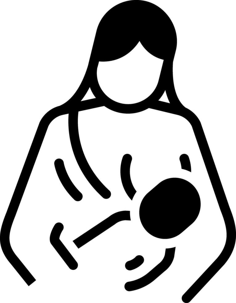 solid icon for sucking vector