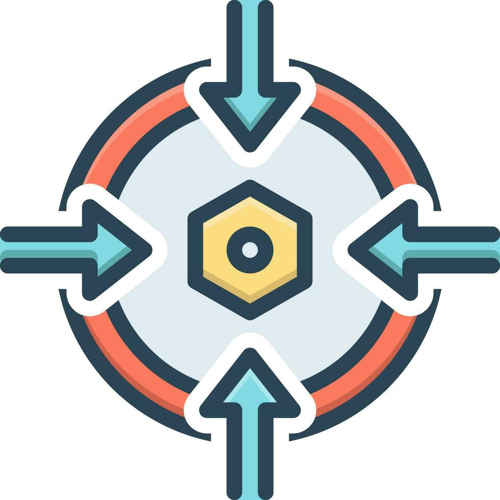 color icon for specific vector