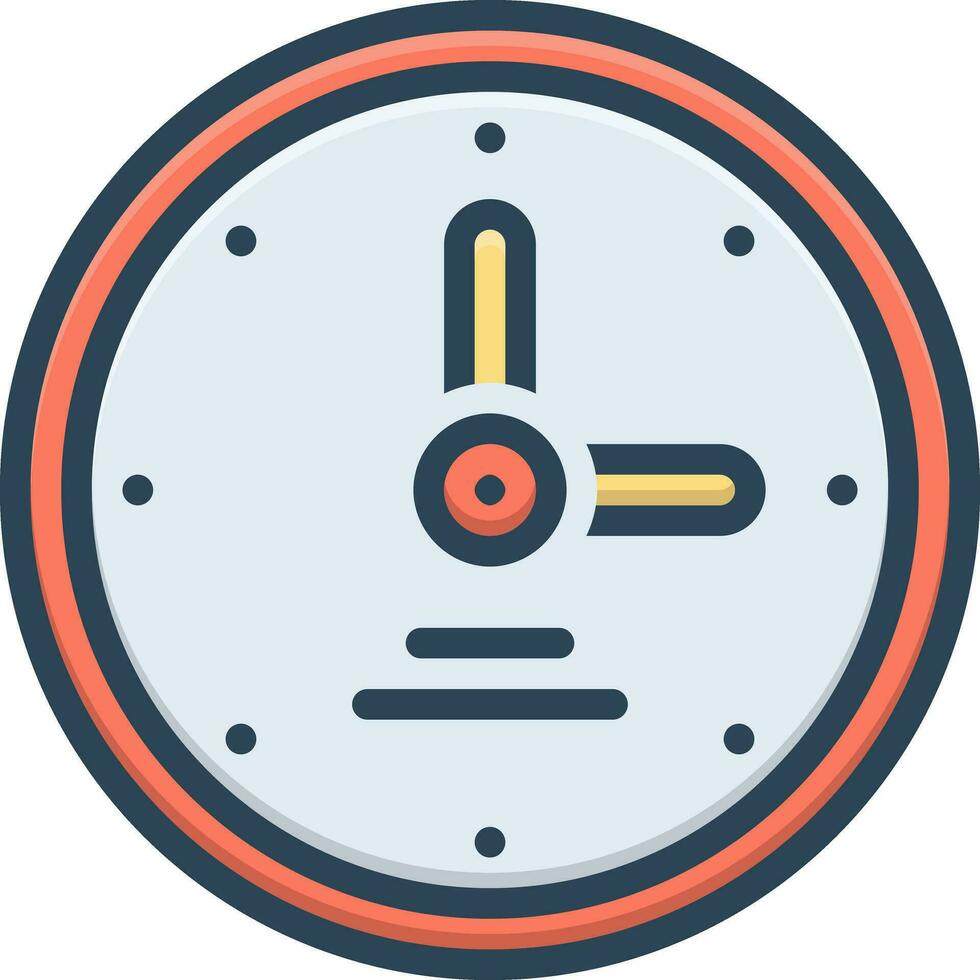 color icon for timing vector