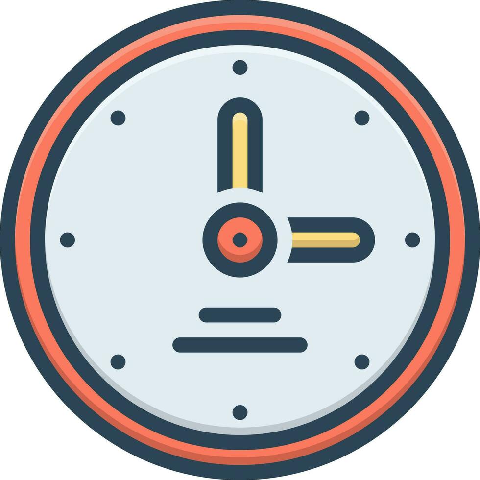 color icon for timing vector