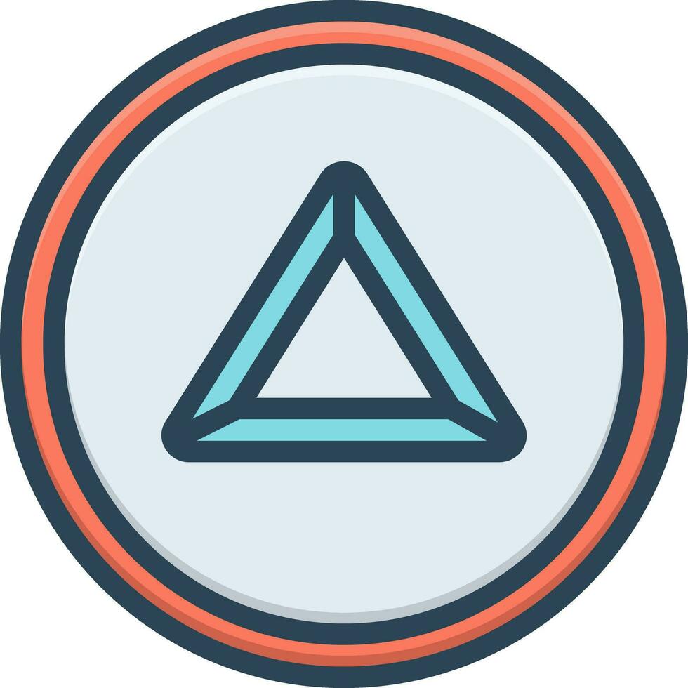 color icon for triangle vector
