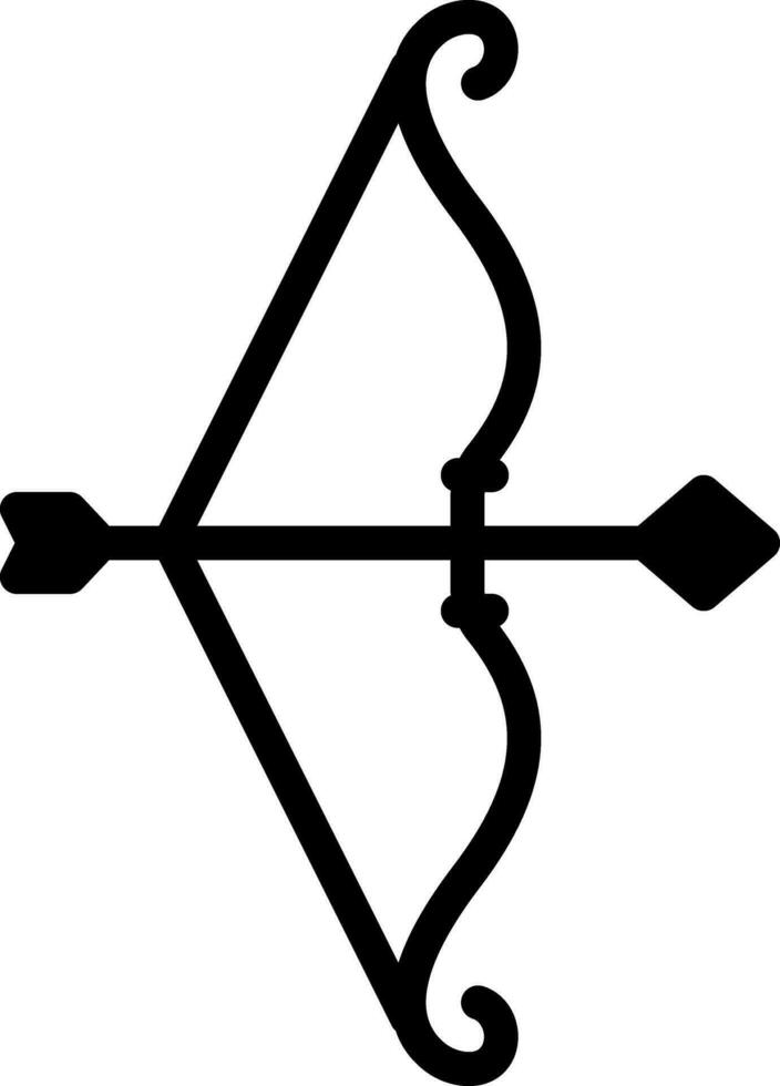 solid icon for bow vector
