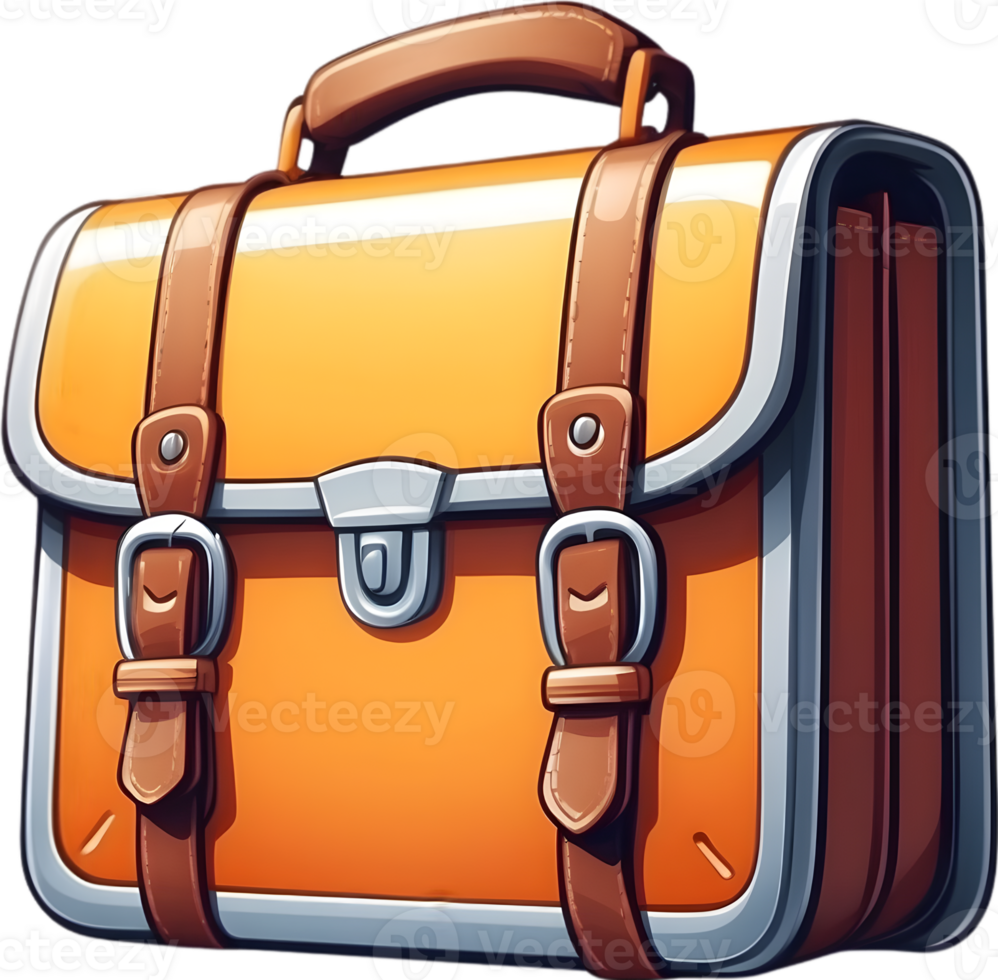 AI generated cute briefcase cartoon 35088283 PNG