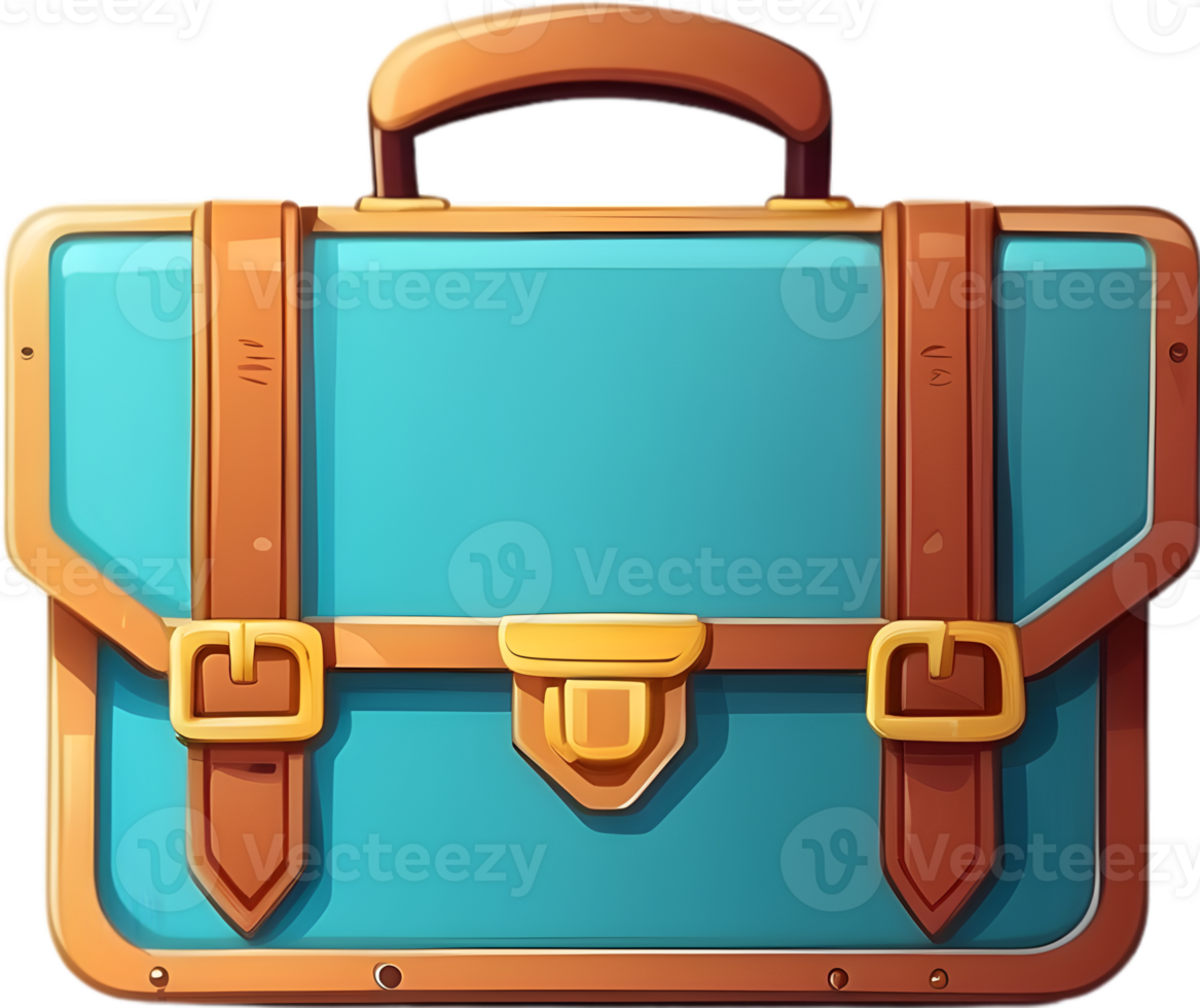 AI generated cute briefcase cartoon 35088286 PNG