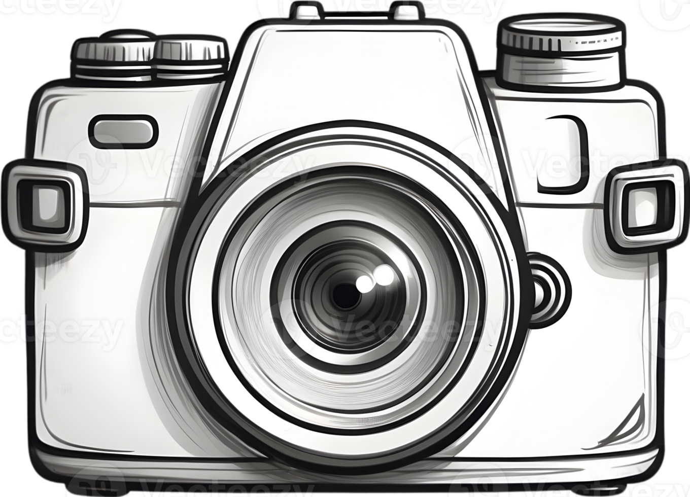 AI generated an camera icon cartoon png