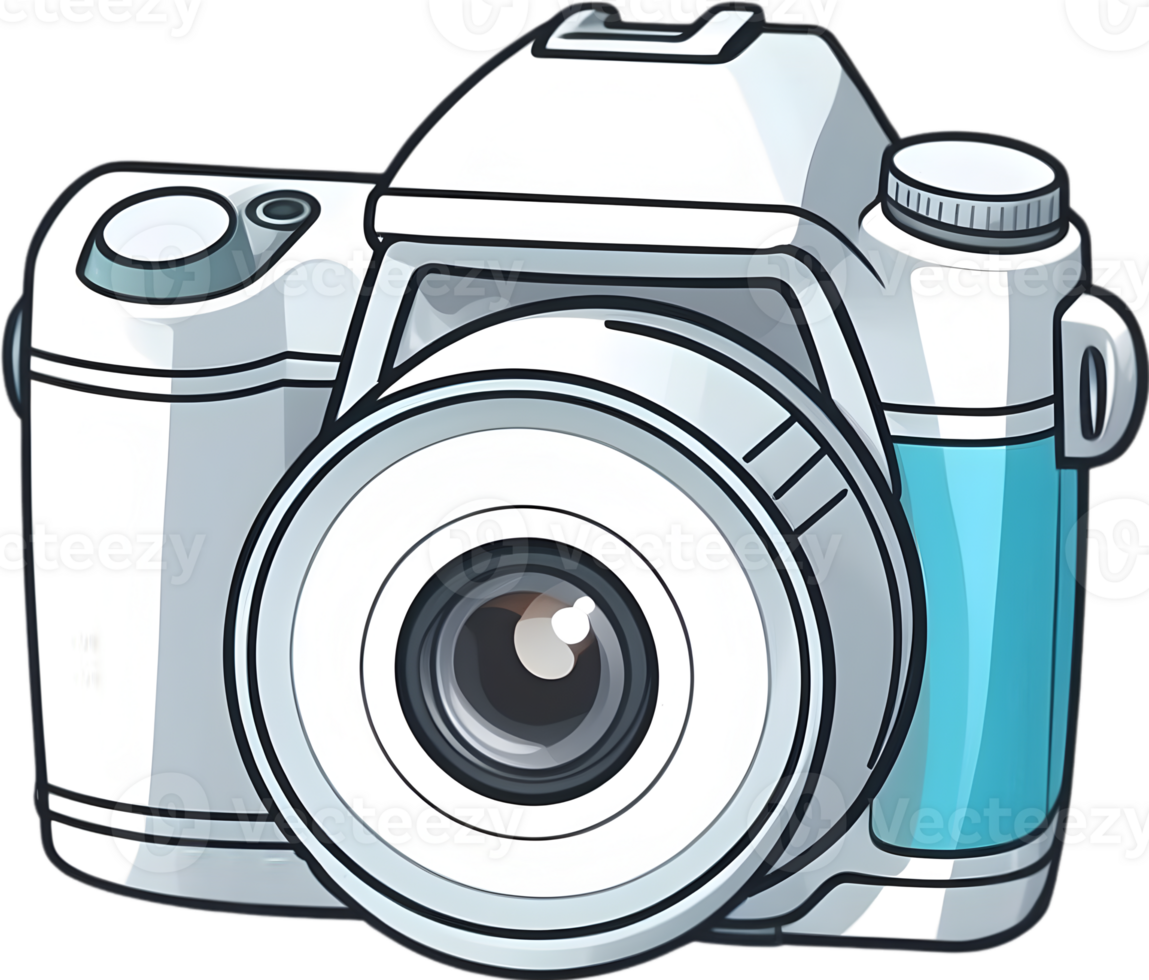 AI generated an camera icon cartoon png
