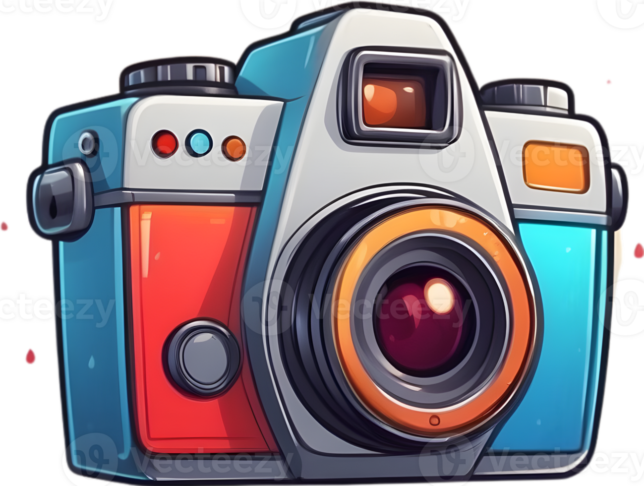 AI generated an camera icon cartoon png