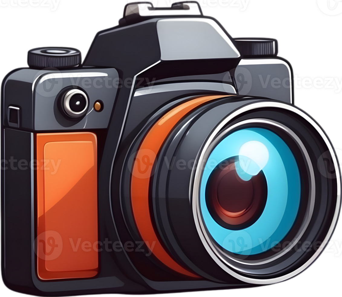 AI generated an camera icon cartoon png