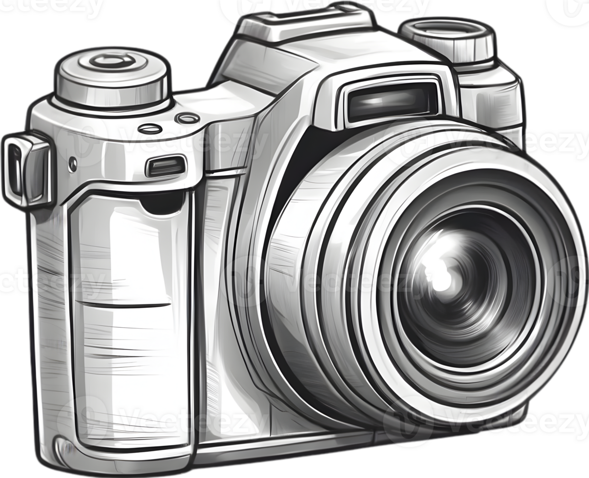 AI generated an camera icon cartoon png