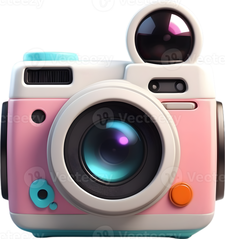 AI generated an camera icon cartoon png