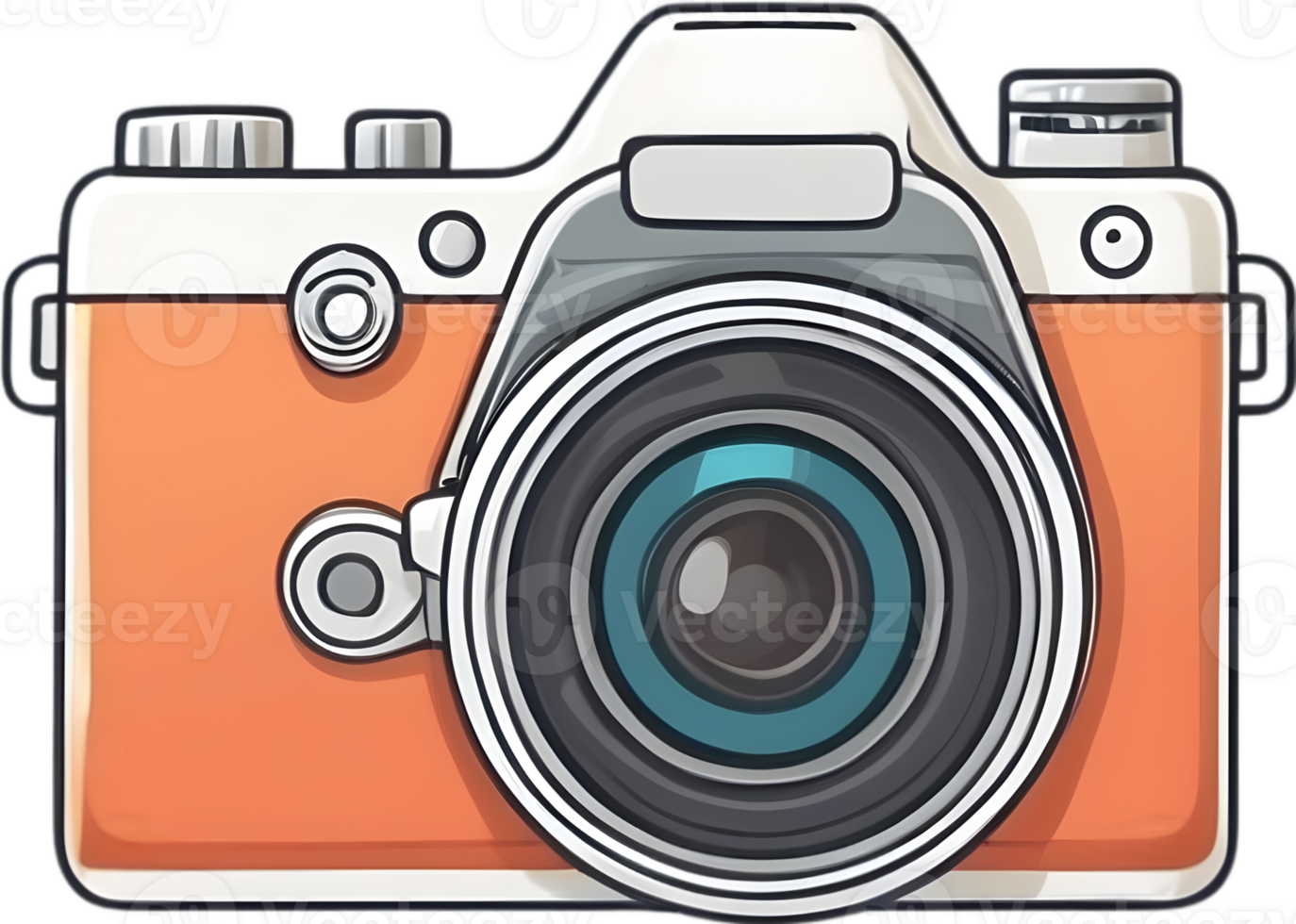 AI generated an camera icon cartoon png