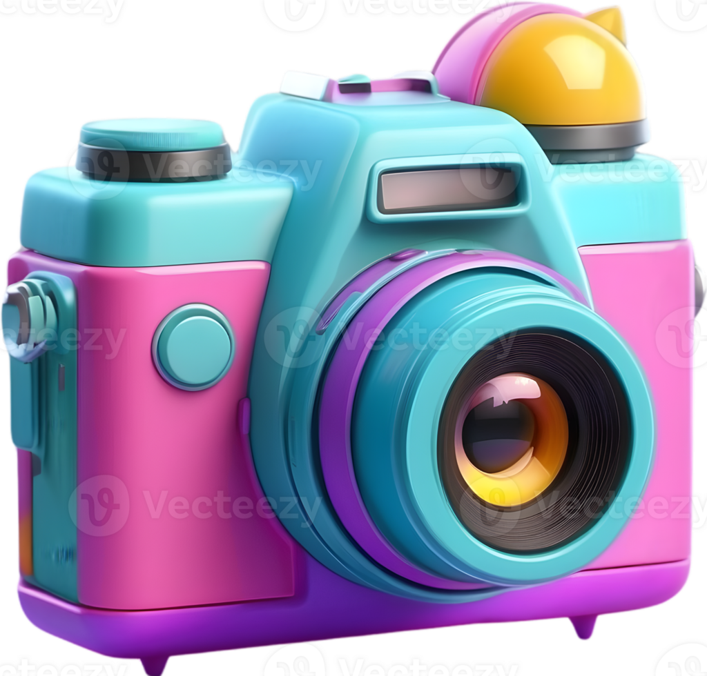 AI generated an camera icon cartoon png