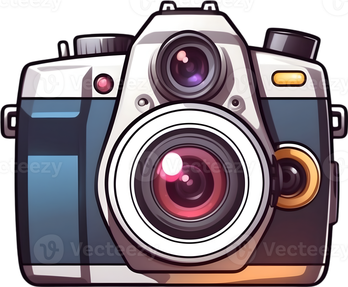 AI generated an camera icon cartoon png