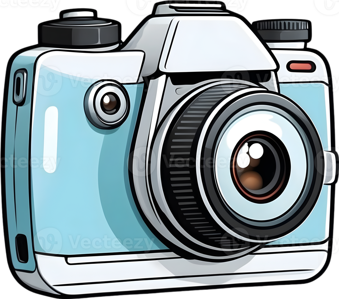 AI generated an camera icon cartoon png