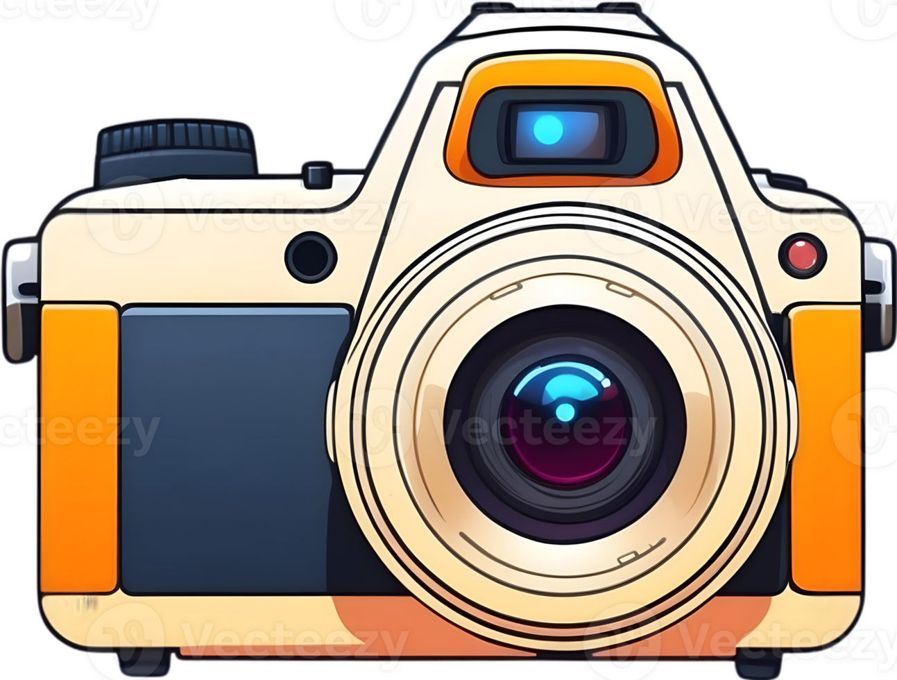 AI generated an camera icon cartoon png