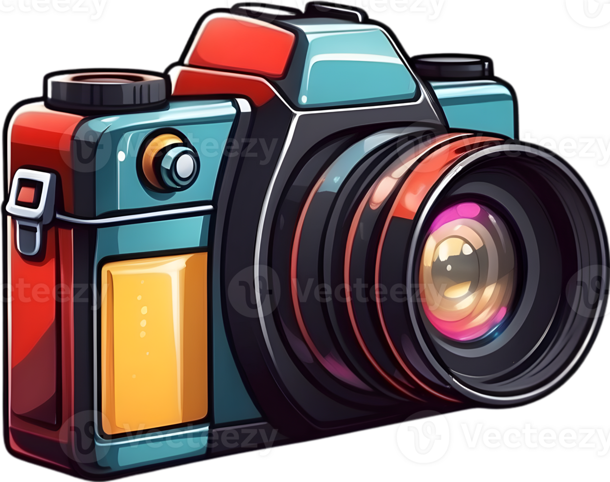 AI generated an camera icon cartoon png