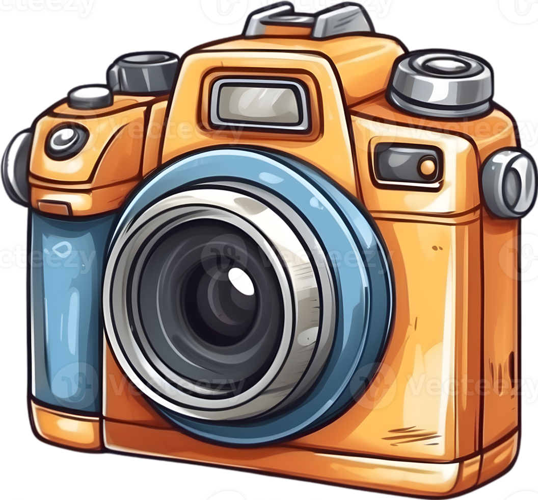 AI generated an camera icon cartoon png