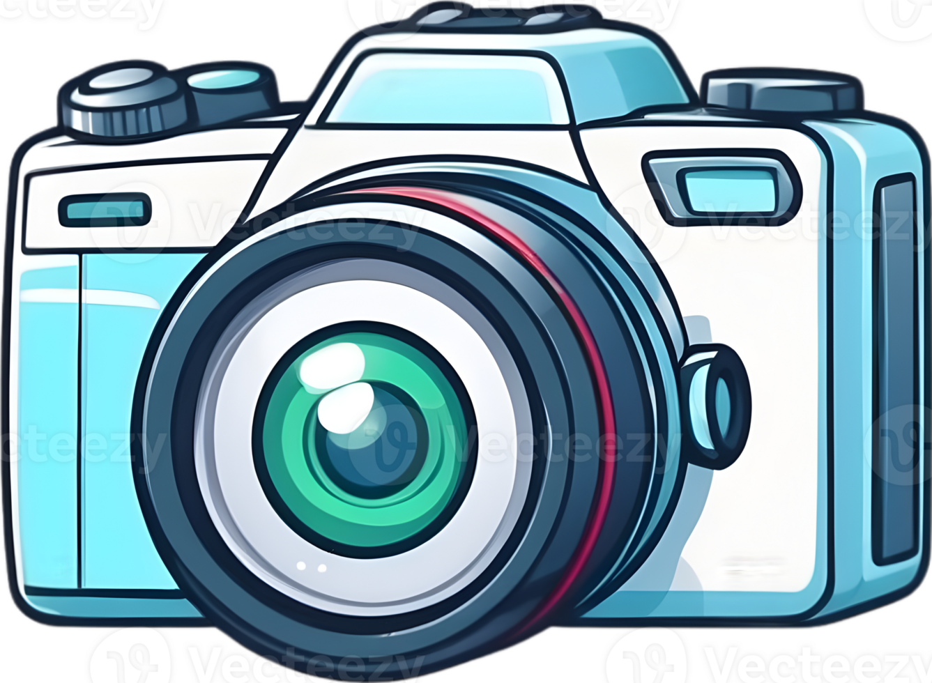 AI generated an camera icon cartoon png