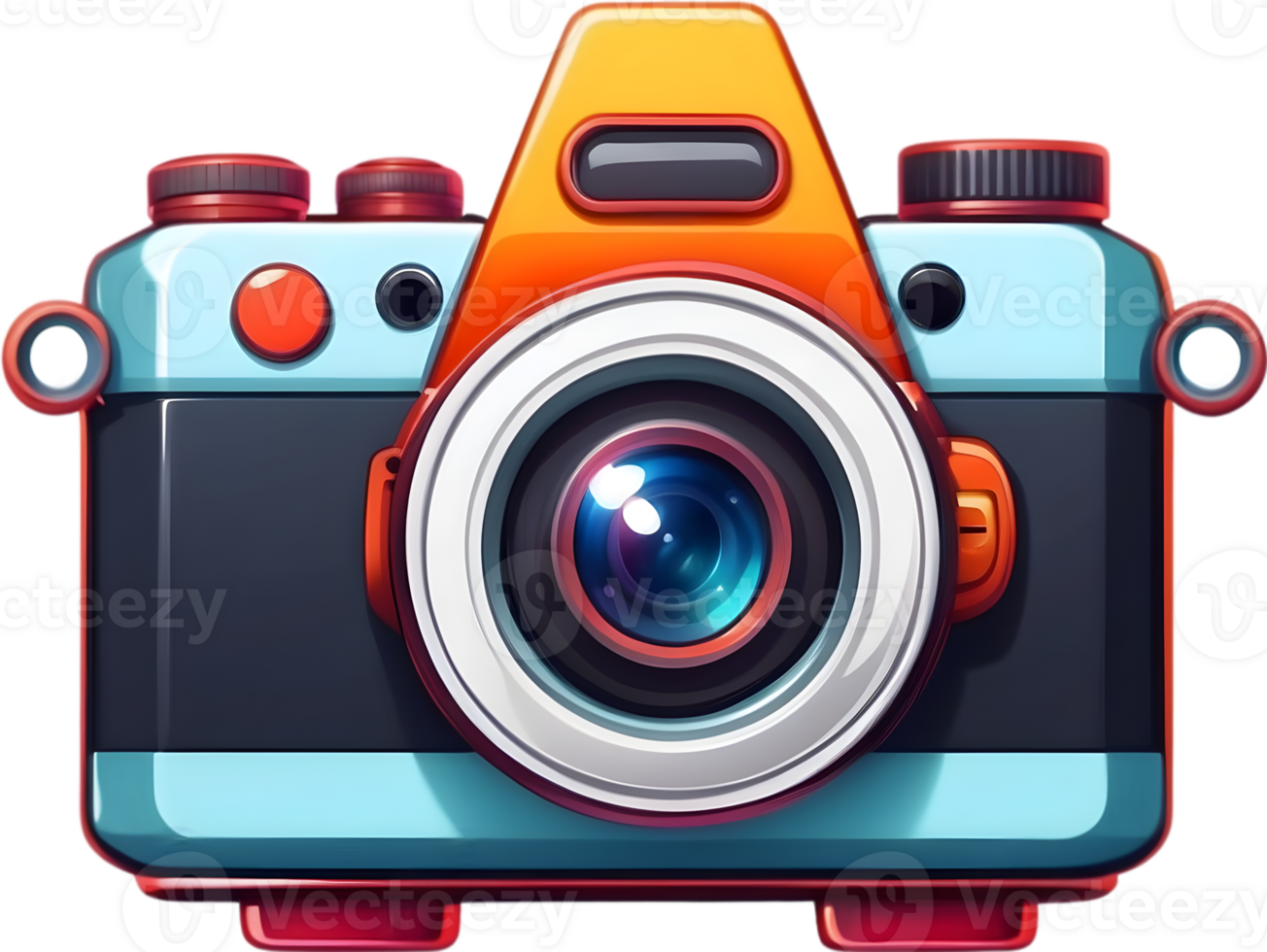 AI generated an camera icon cartoon png
