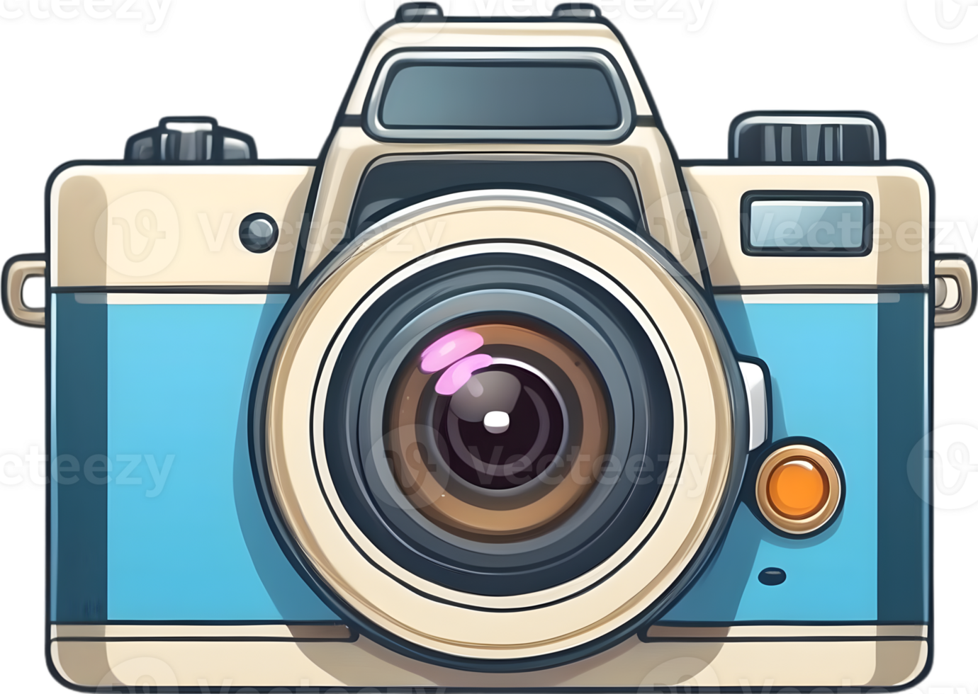 AI generated an camera icon cartoon png