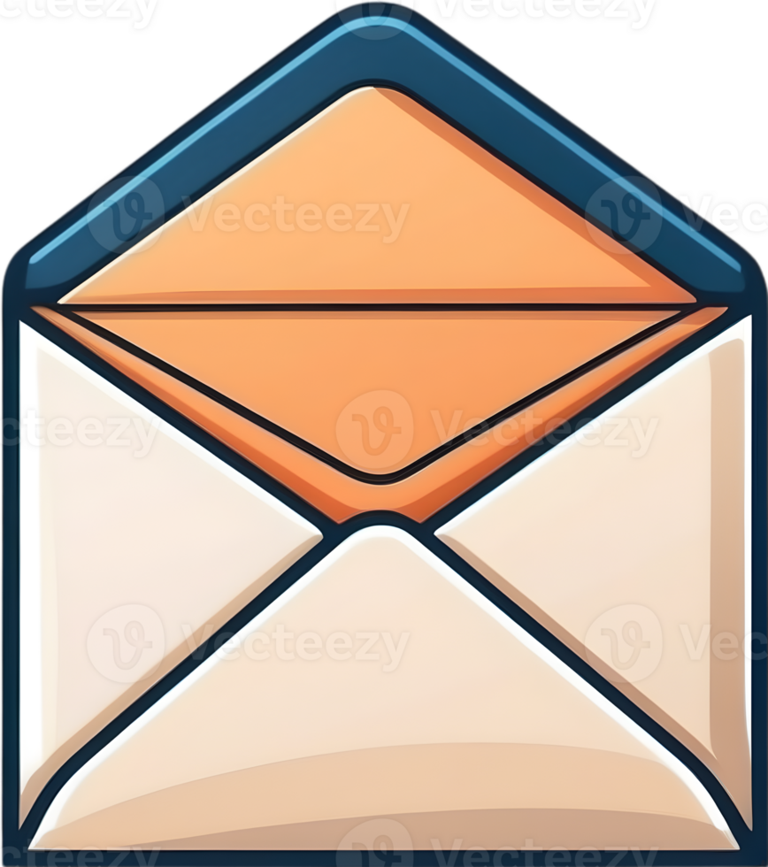 AI generated an envelope ,e-mail icon png
