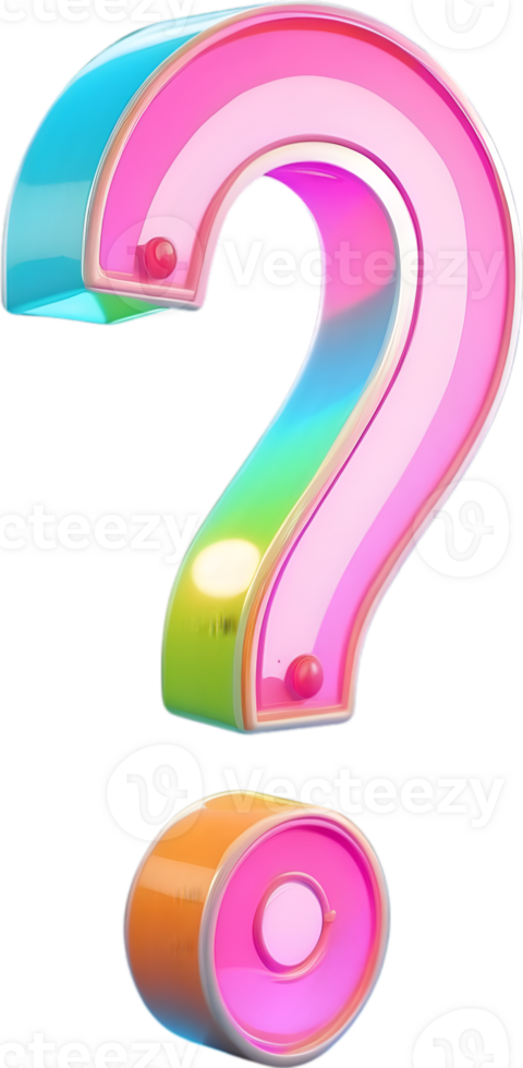 AI generated with question mark png
