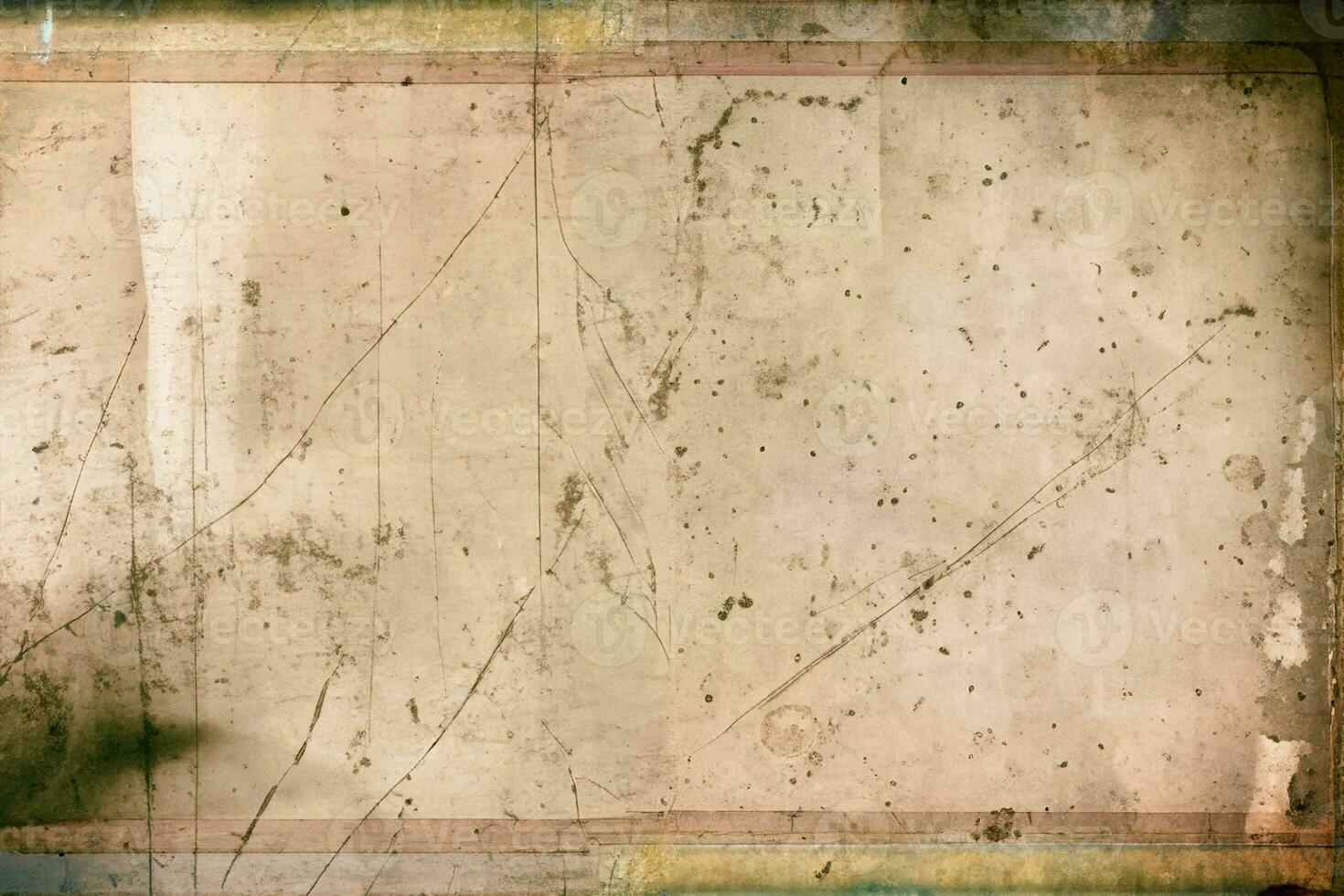 hoto with grain, dust and scratches, fingerprint and film frame with wet plate technique photo