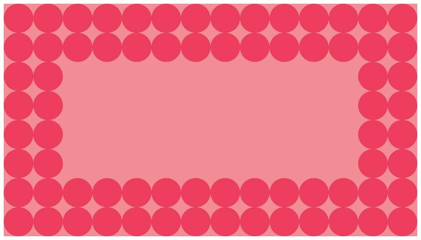 Pink polka dot background. Abstract background with circles in pink and red colors. Vector illustration.
