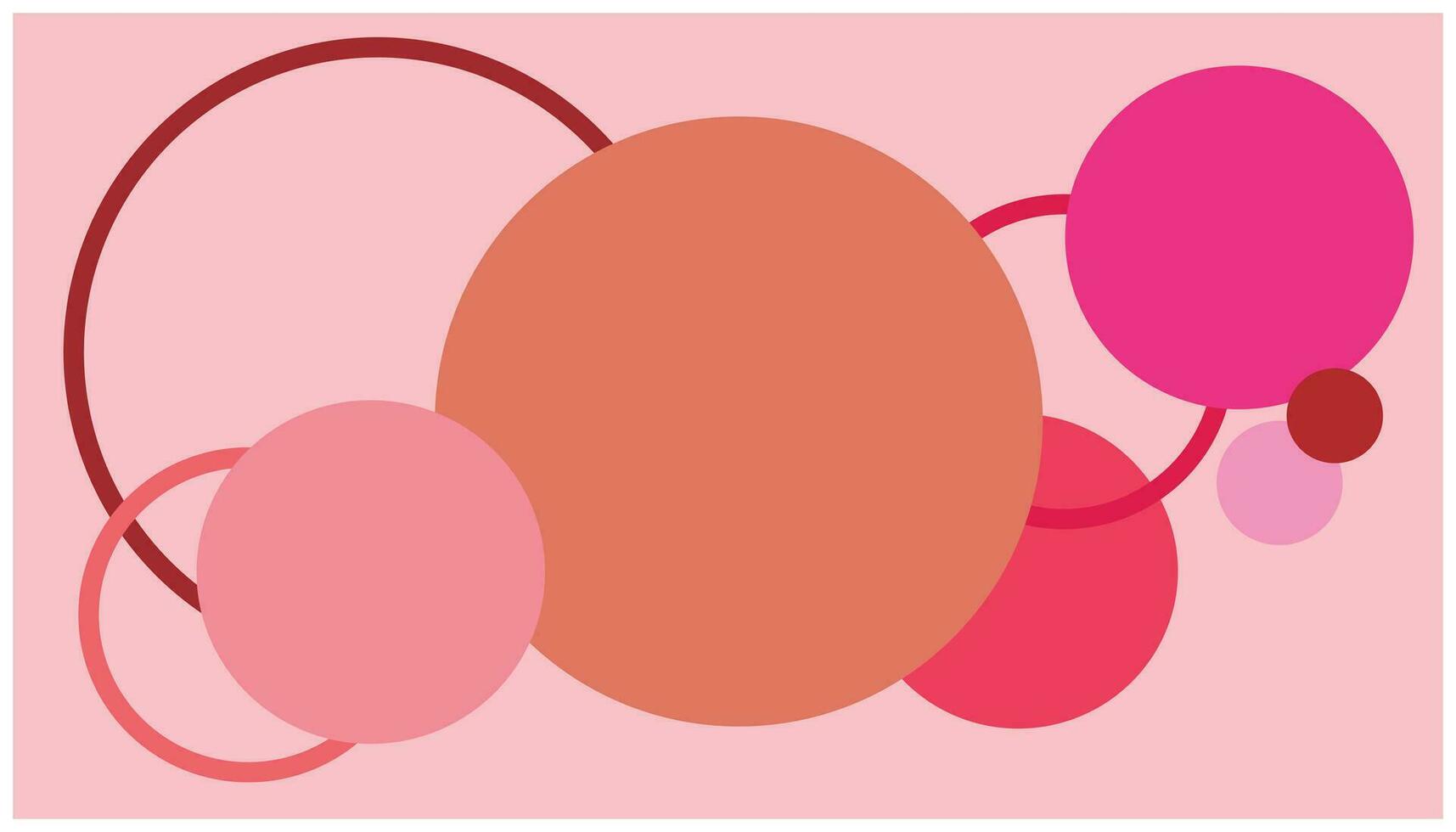 resumen antecedentes con círculos en rosado y naranja colores. vector ilustración.
