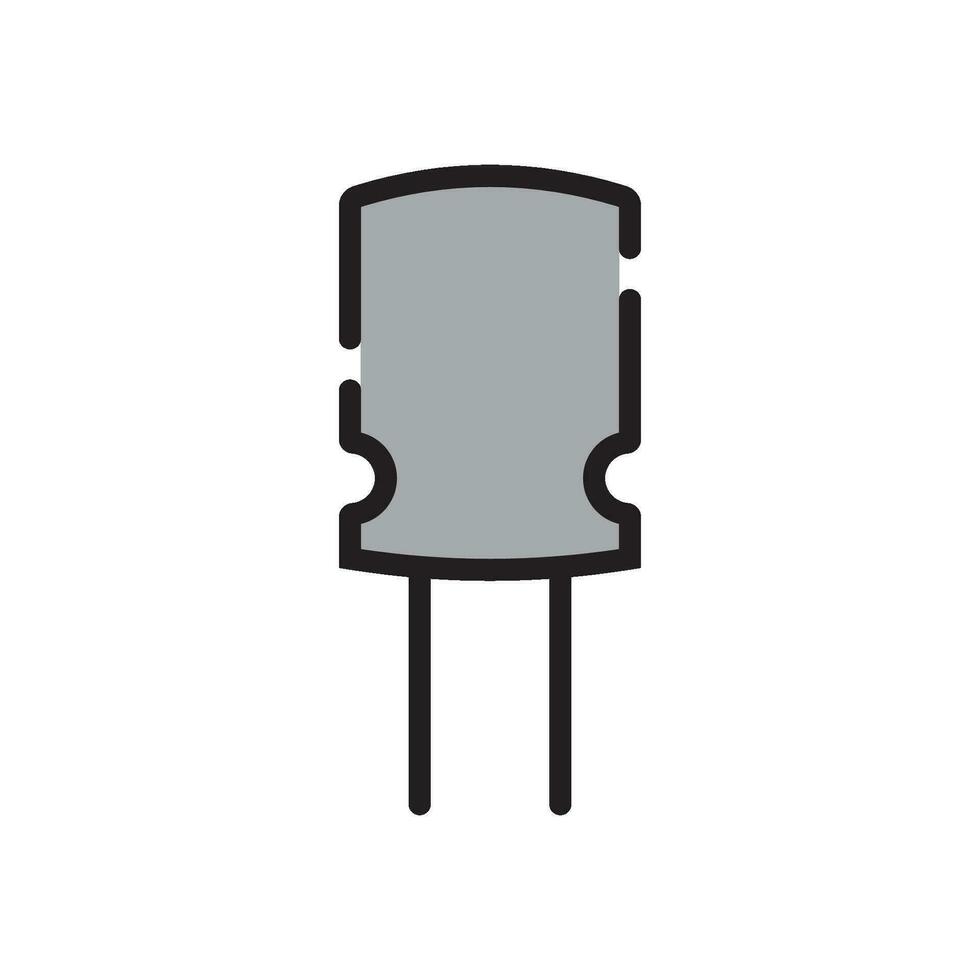 capacitor icon vector