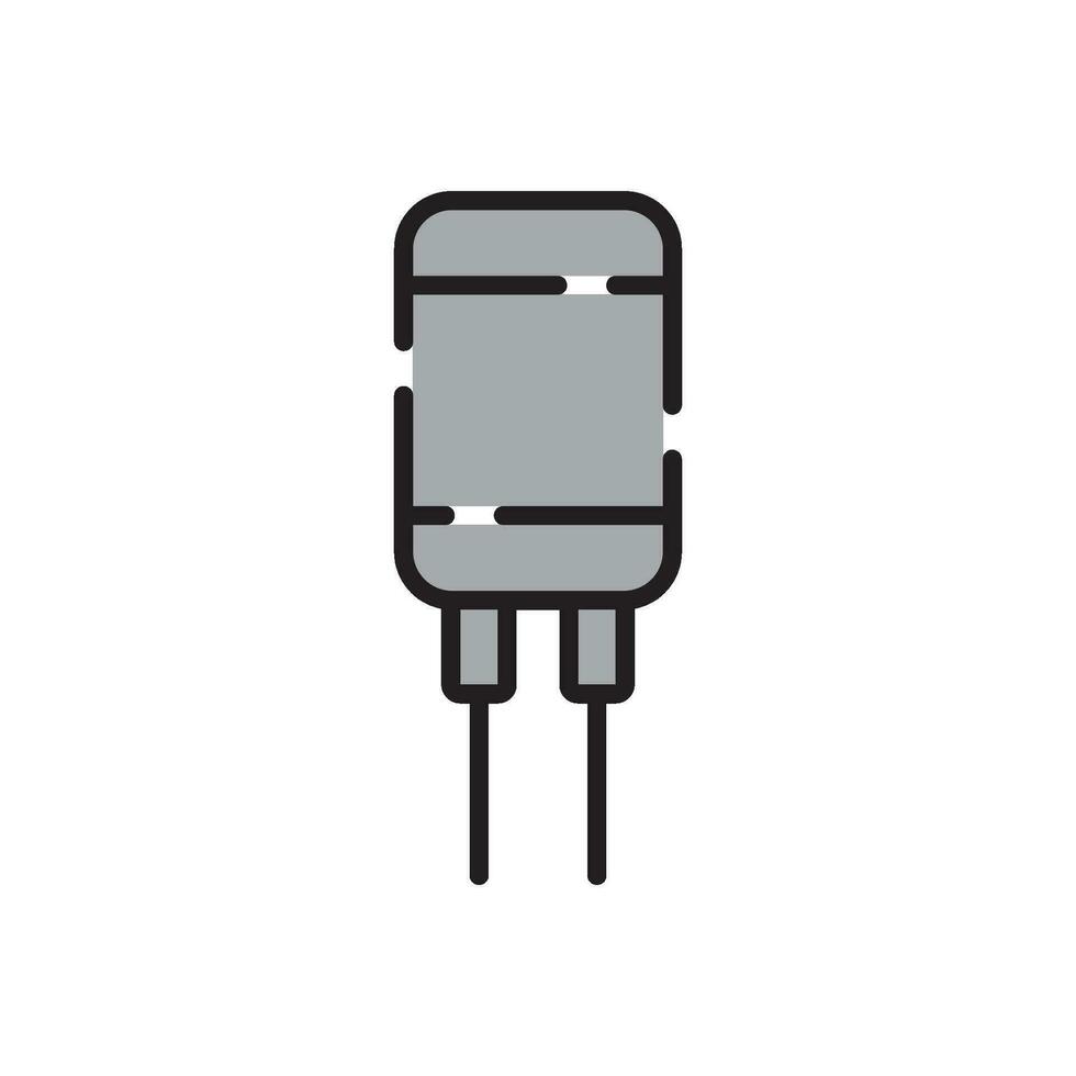 capacitor icon vector