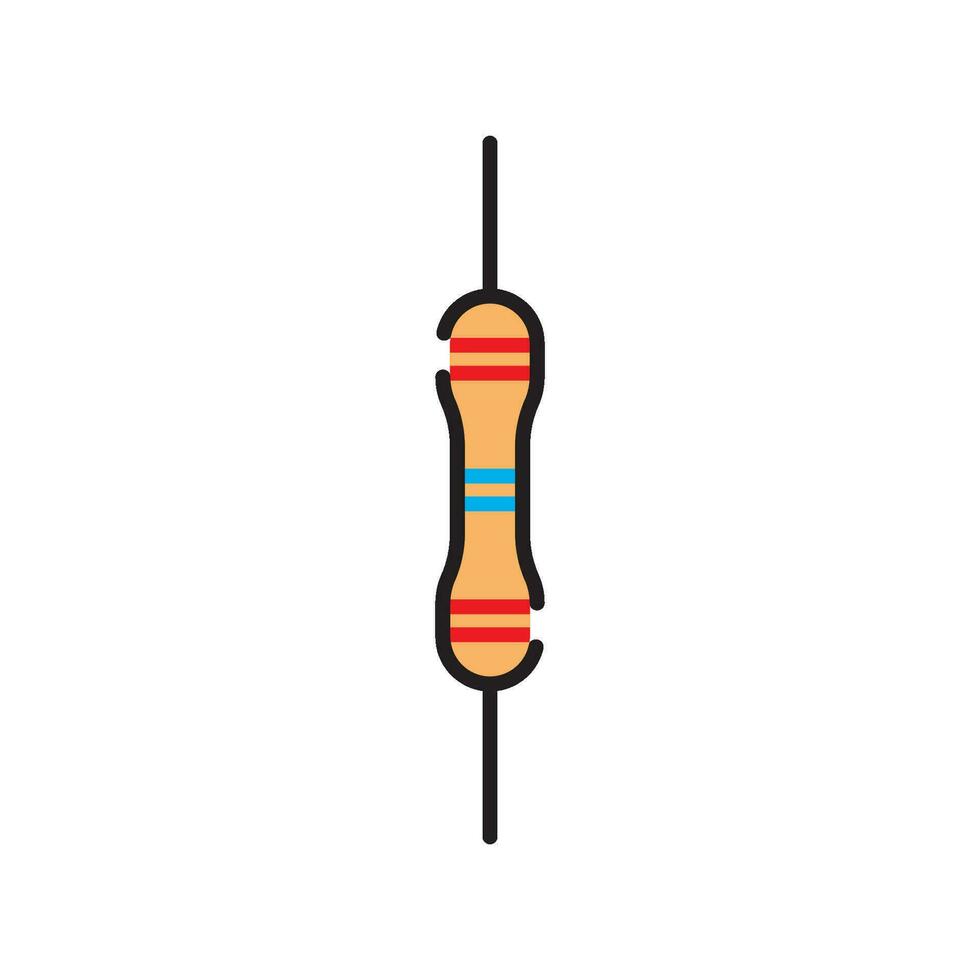 resistor icon vector