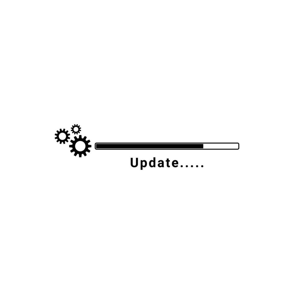 Update maintenance progress icon vector