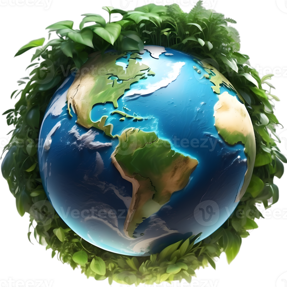 AI generated earth png, globe png
