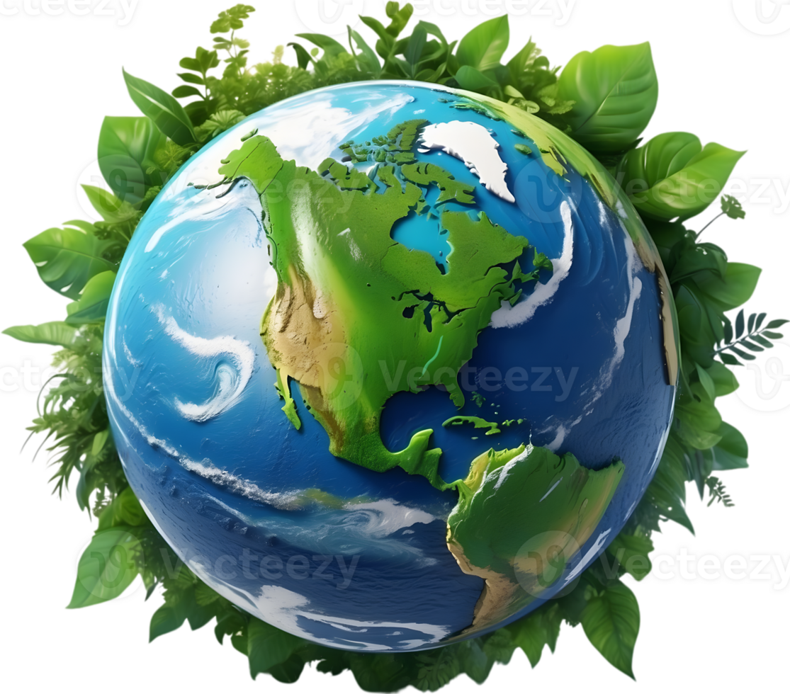 AI generated earth png, globe png