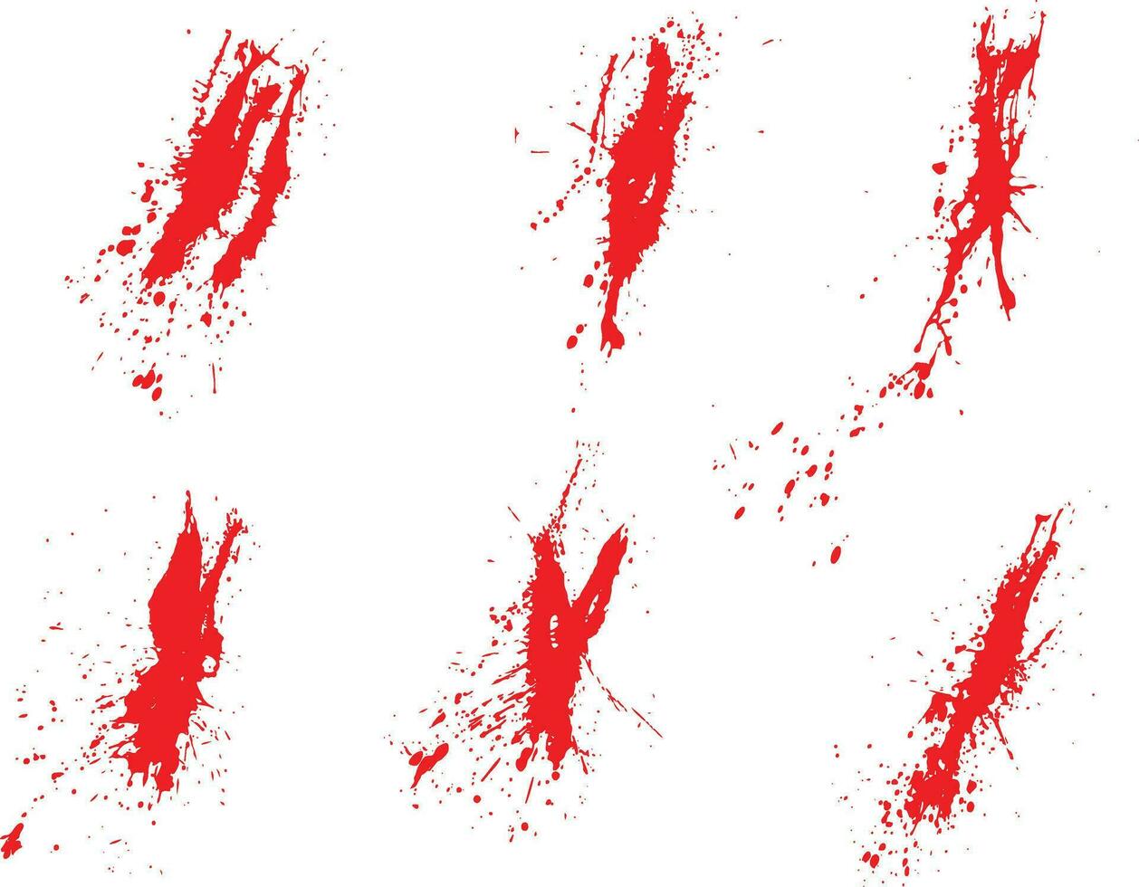 Vector smear red blood spot background collection