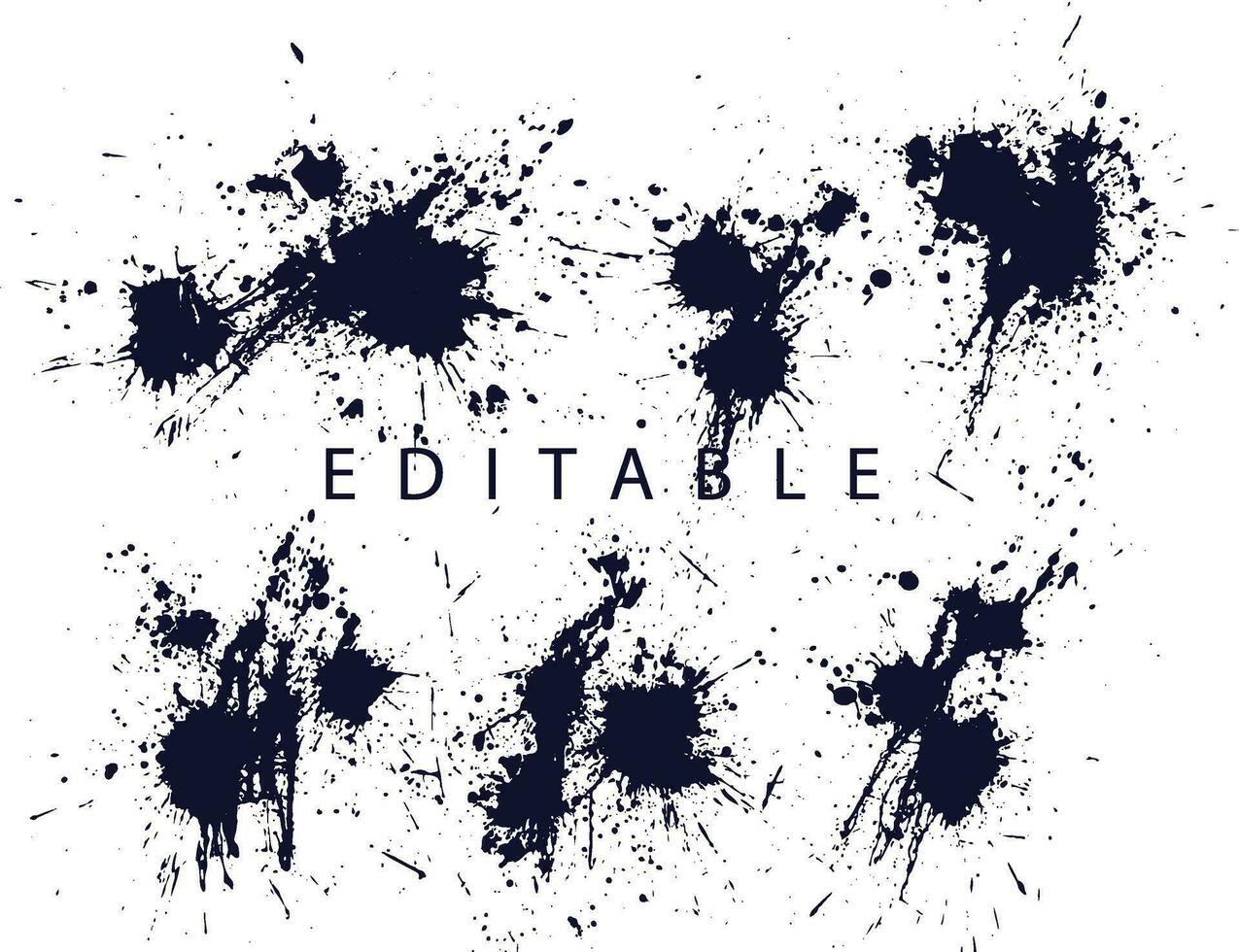 Black killer blood splatter vector collection 35089700 Vector Art at