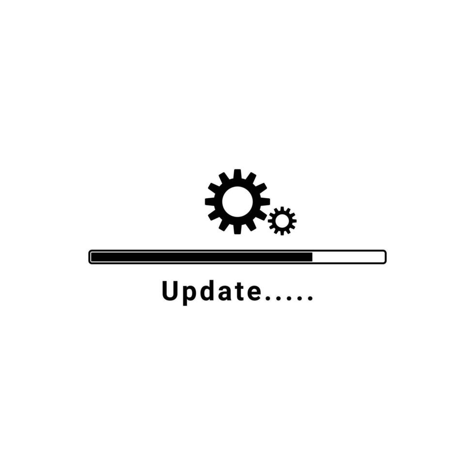 Update maintenance progress icon vector