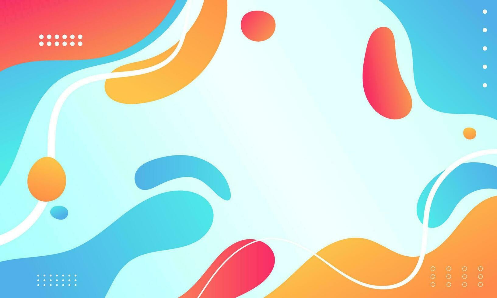 Colorful abstract fluid modern background vector