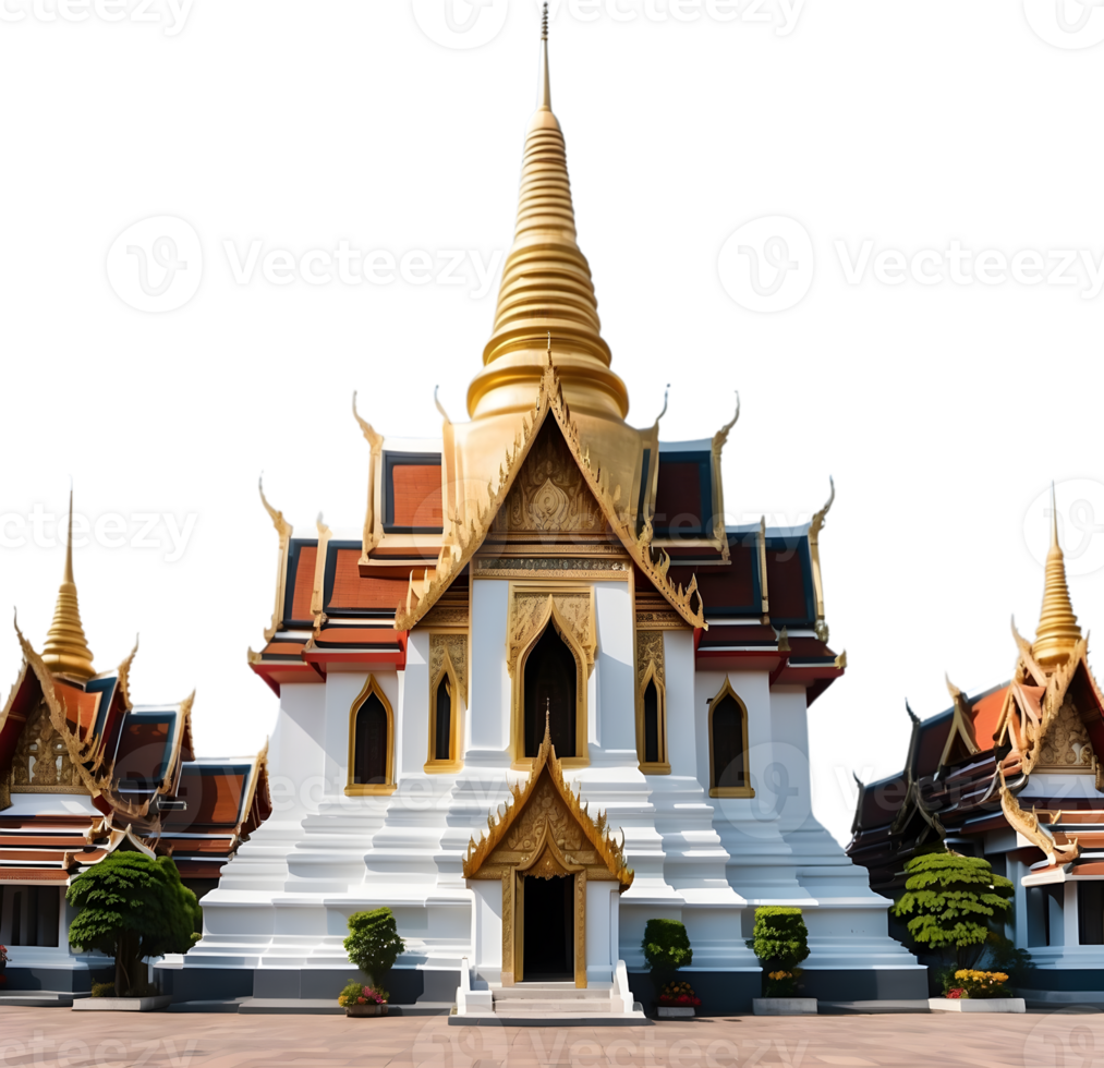 AI generated thai buddhist temple illustration, png, Wat Pho png