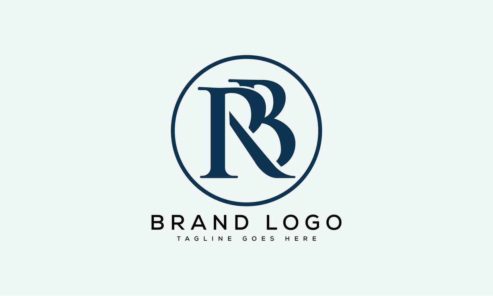 letter RB logo design vector template design for brand.