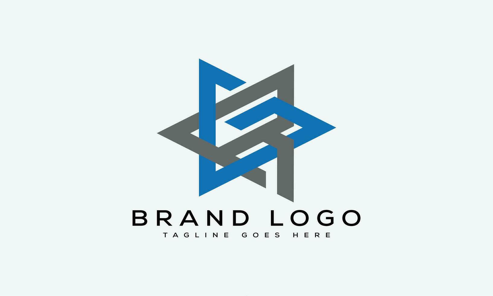 letter GR logo design vector template design for brand.