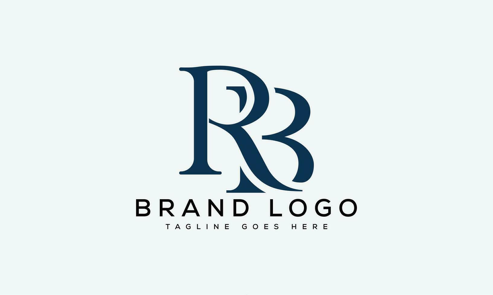 letter RB logo design vector template design for brand.