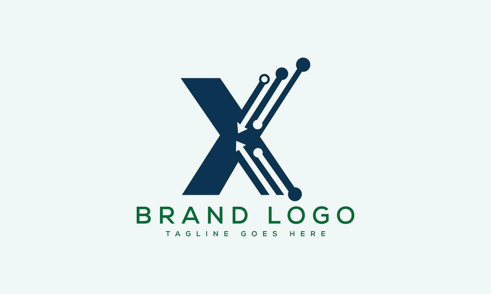 letter X logo design vector template design for brand.
