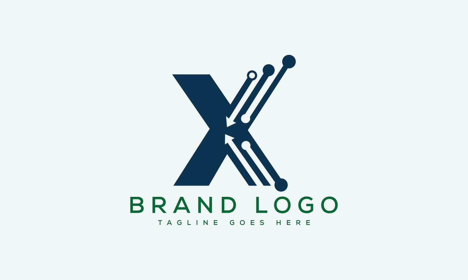 letra X logo diseño vector modelo diseño para marca.