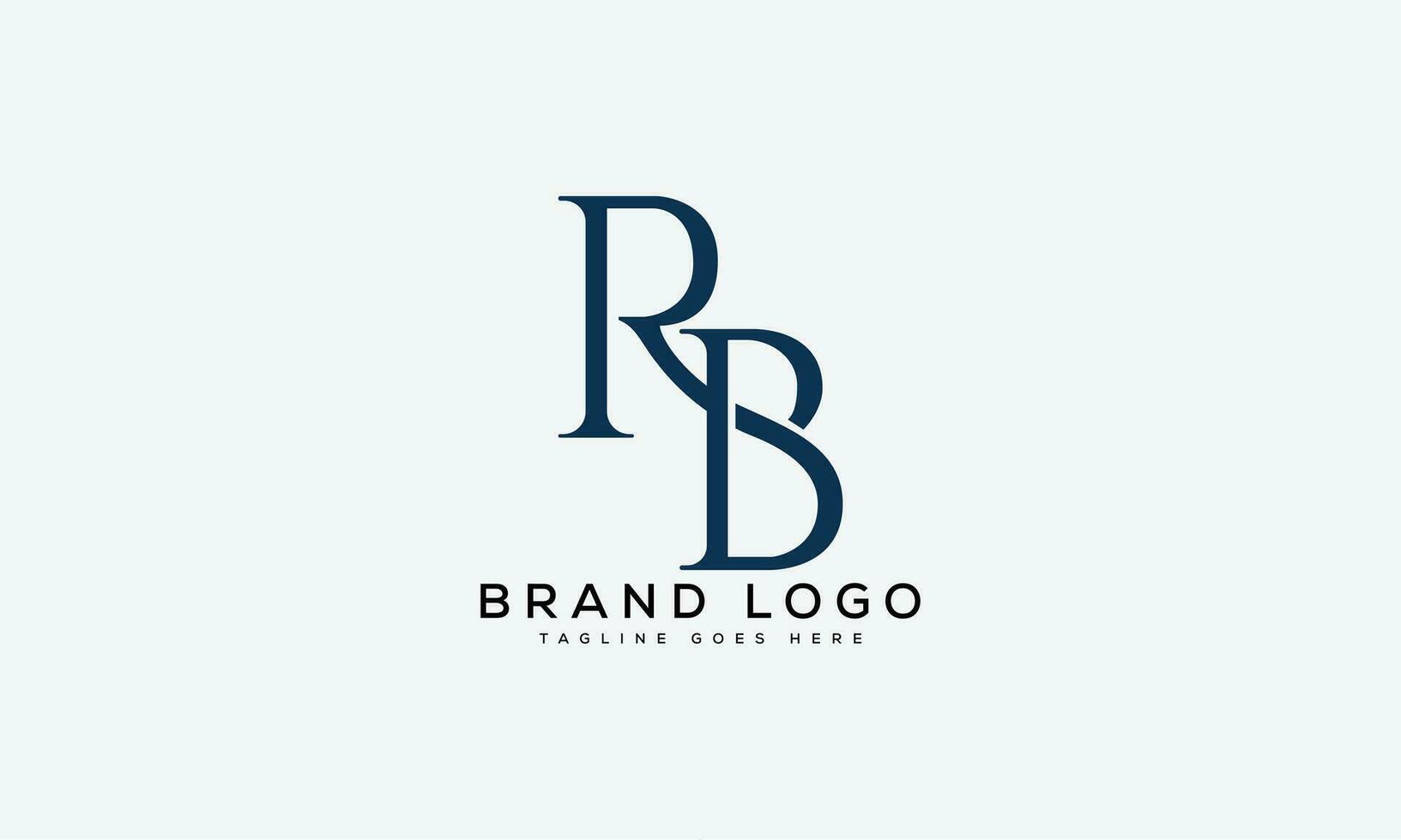 letra rb logo diseño vector modelo diseño para marca.