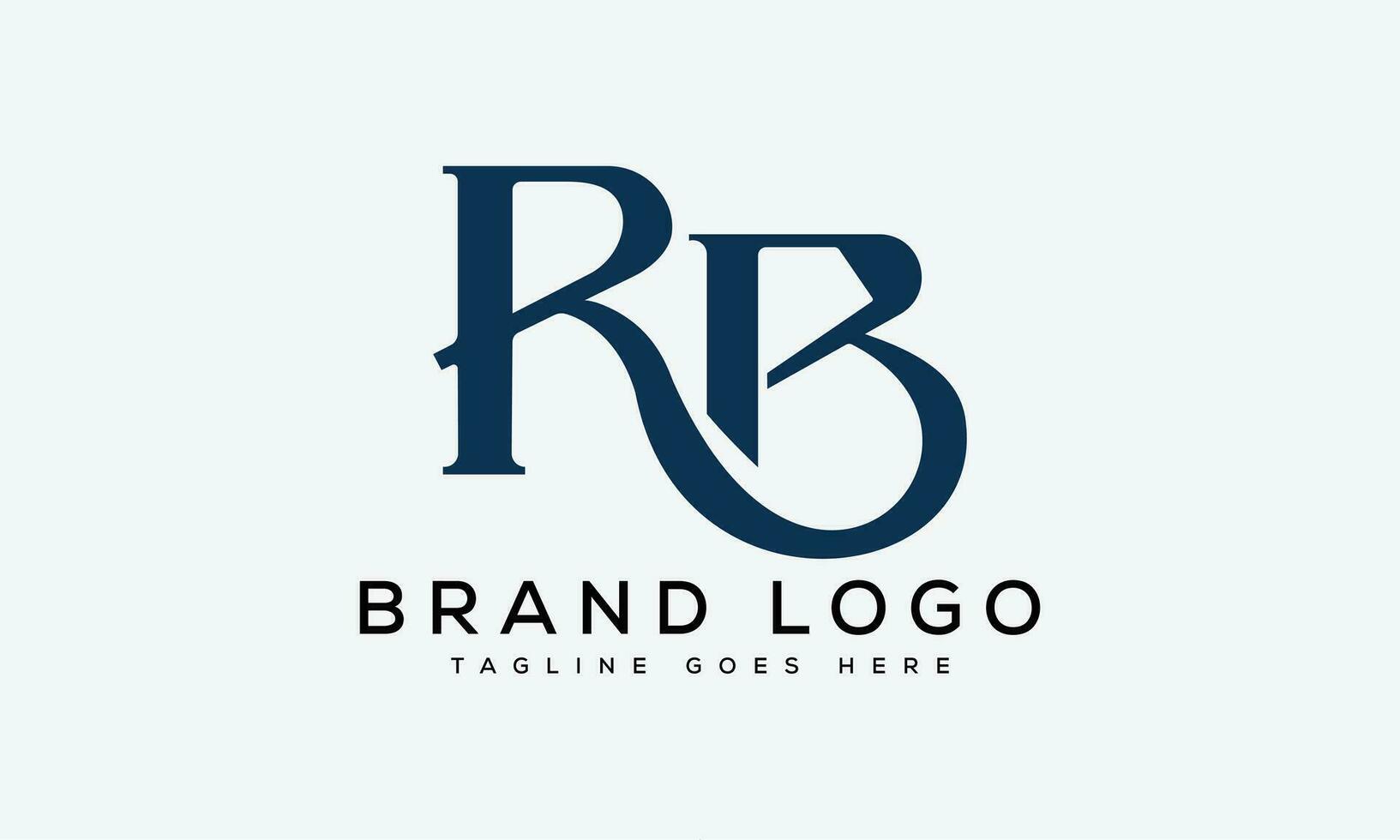 letter RB logo design vector template design for brand.